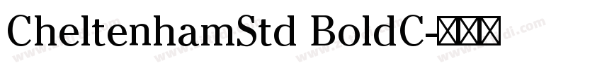 CheltenhamStd BoldC字体转换